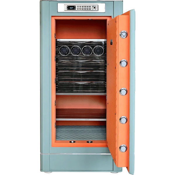 Velouris High End Leather Watch Safe -THE ULTIMATE WATCH WINDER STRONGBOX